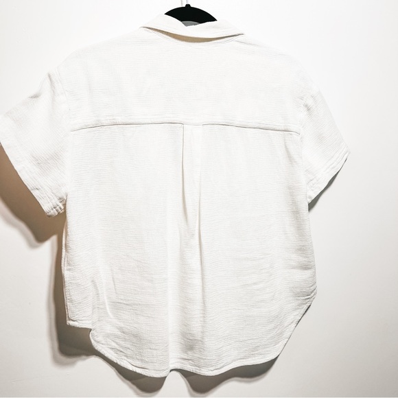 Madewell Breezewoven Beachside Shirttail Top Size S in Ivory - Picture 5 of 12